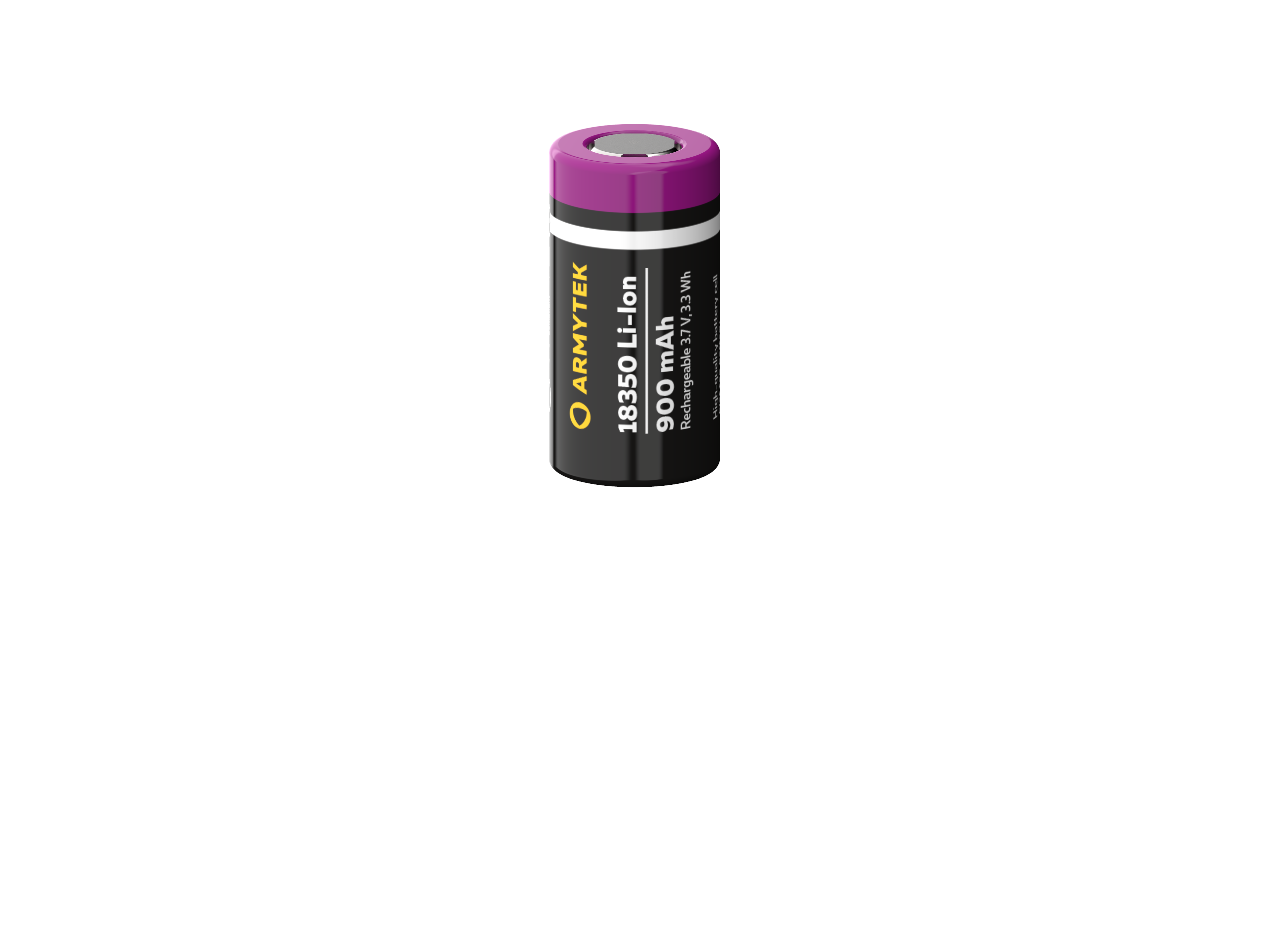 Armytek 18350 Li-Ion 900 mAh battery Without PCB
