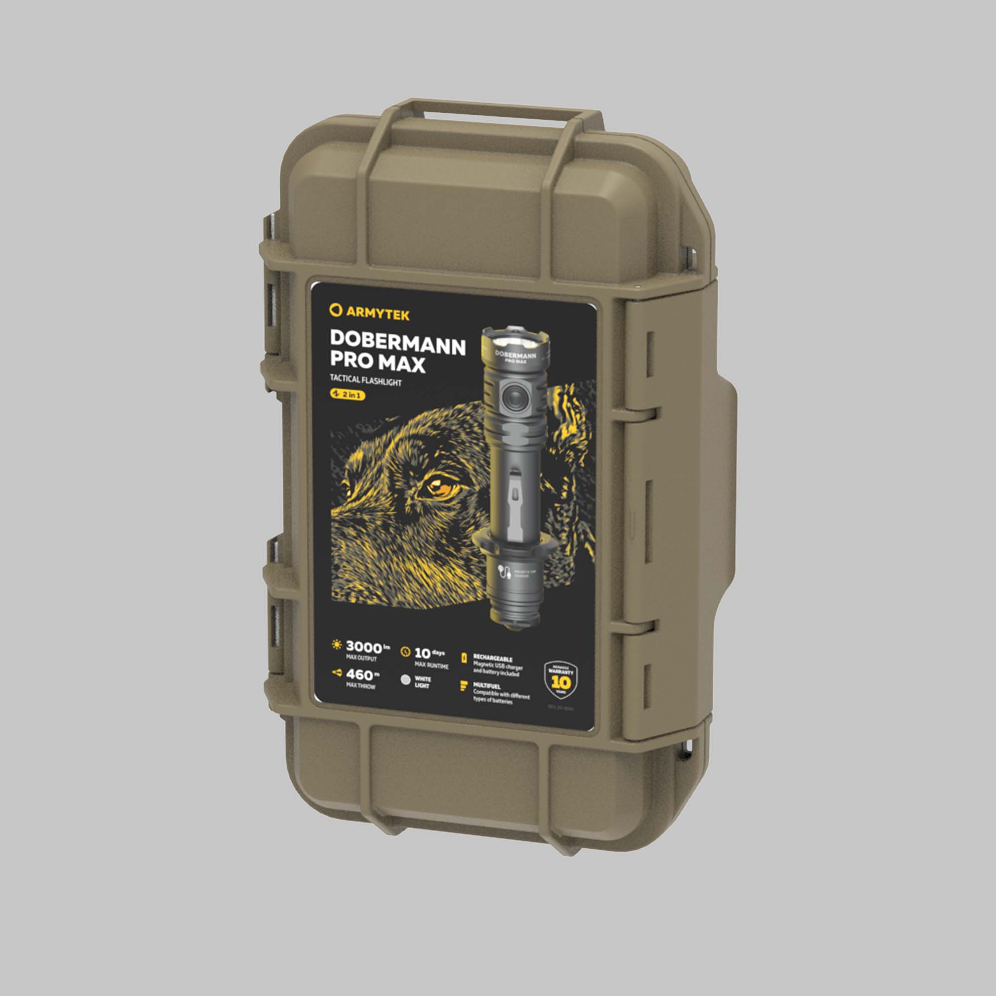 Armytek Dobermann Pro Max Magnet USB PCB  White