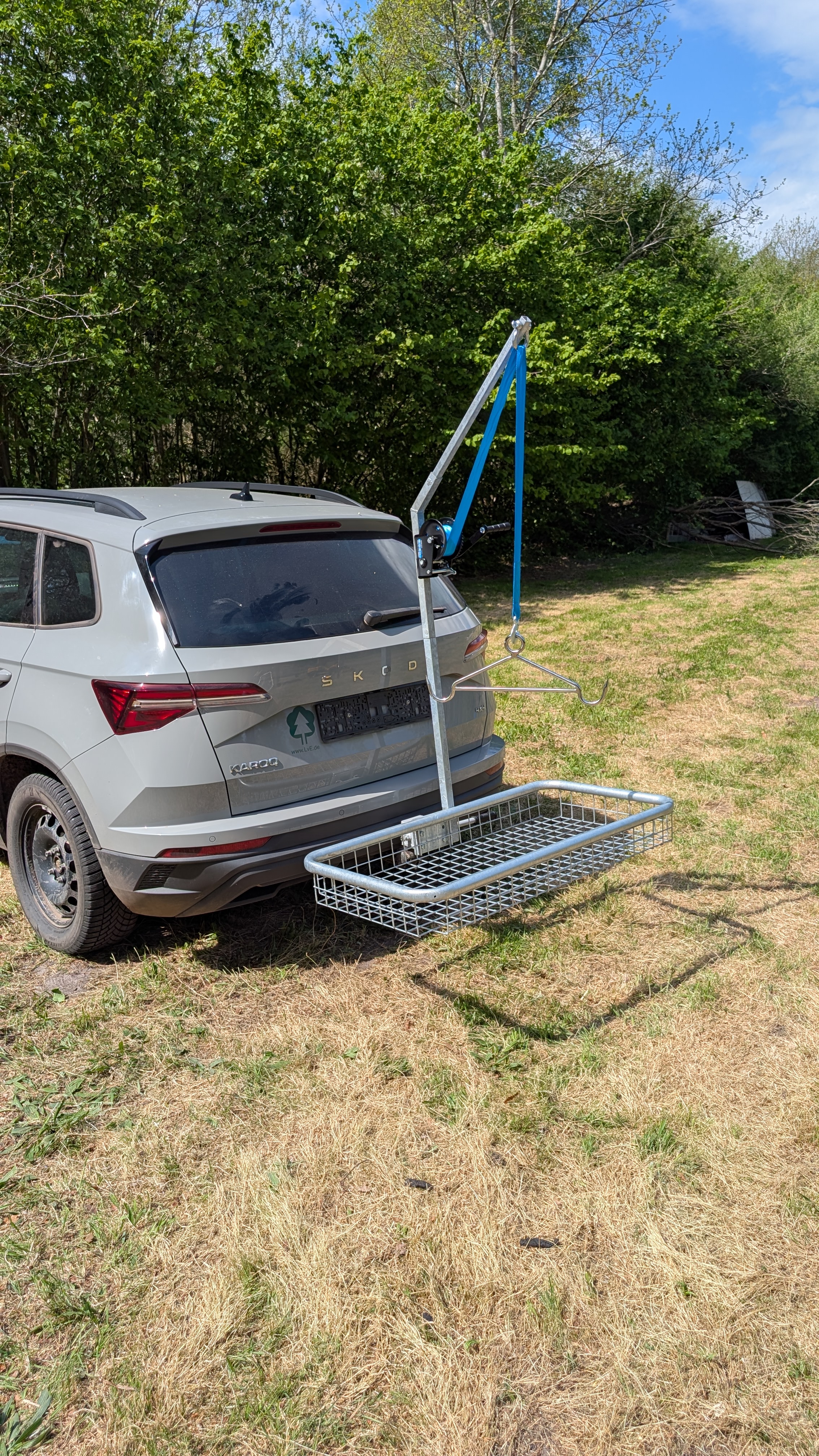 Streckenknecht Max Komplett-Set – großer Wildträger mit Aufbrechhilfe -Überläufer-