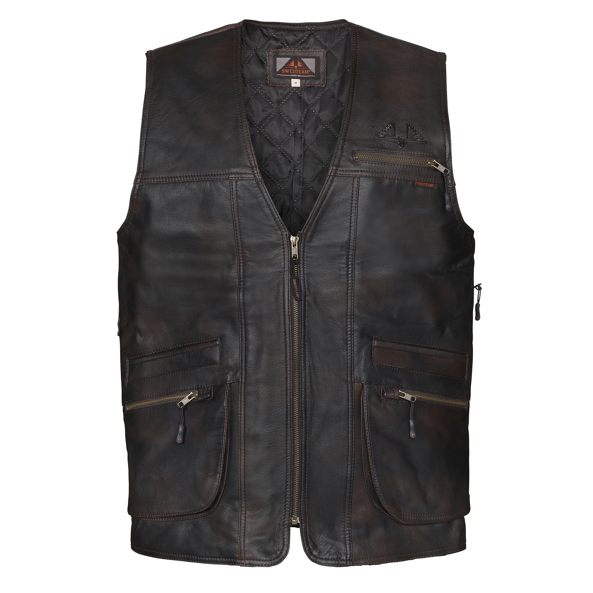 Swedteam Herren Jagdweste Bull Braun 2XL