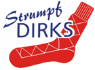 Strumpf Dirks Schriftzug mit SSocke