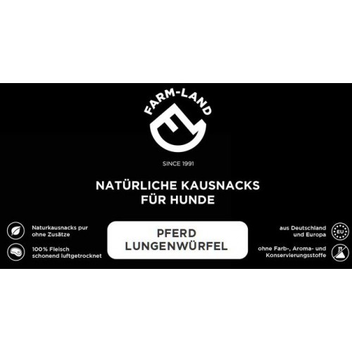 Farm-Land Hundesnack Pferde-Lungenwürfel 100g