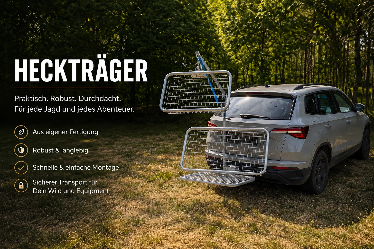 Heckträger für Jagd, Revier und Wildtransport
