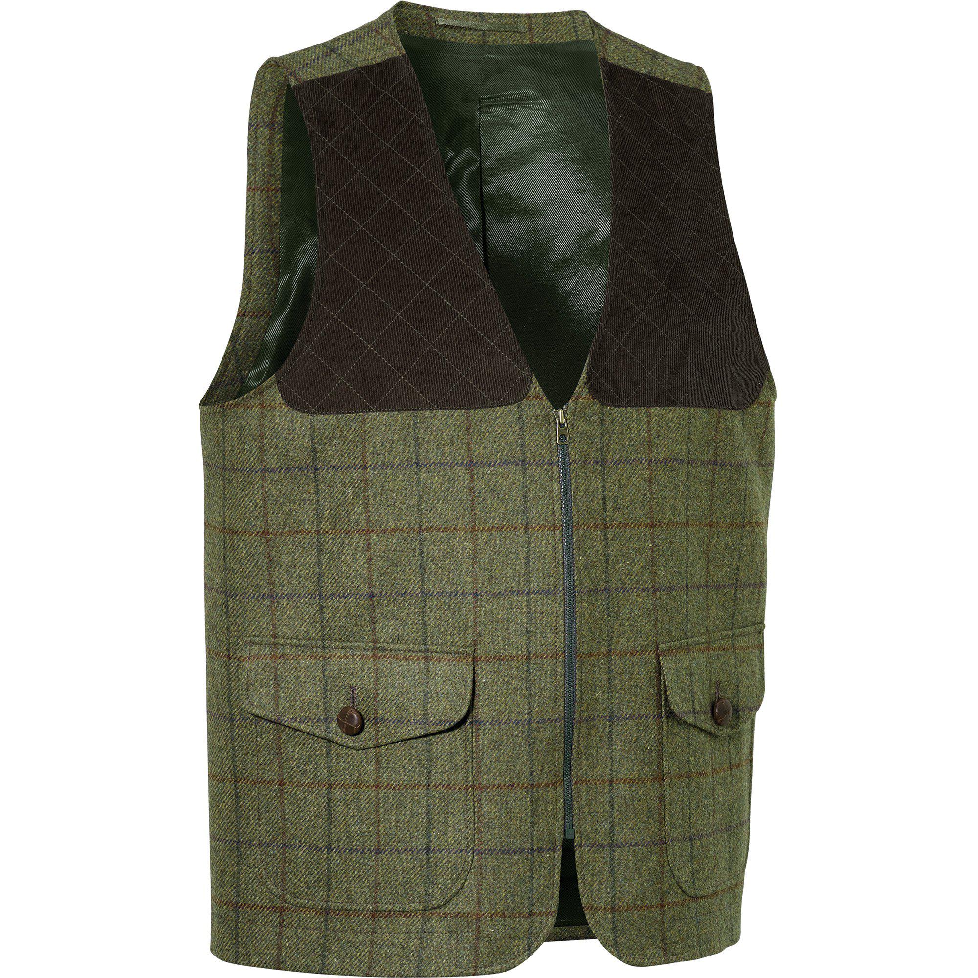 Swedteam Herren Jagd Weste 1919 Classic M Tweed Green 2XL