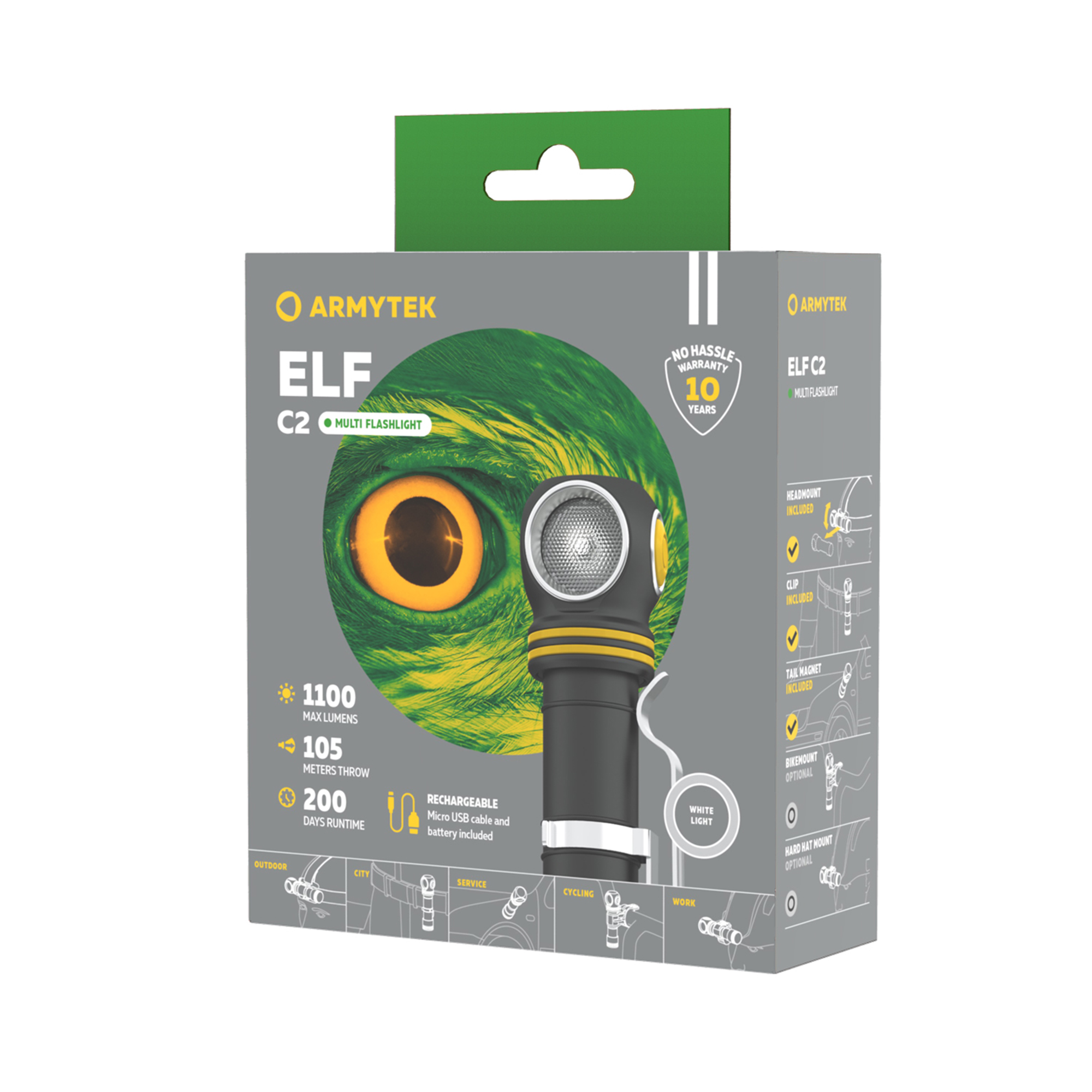 Armytek Elf C2 Micro USB White