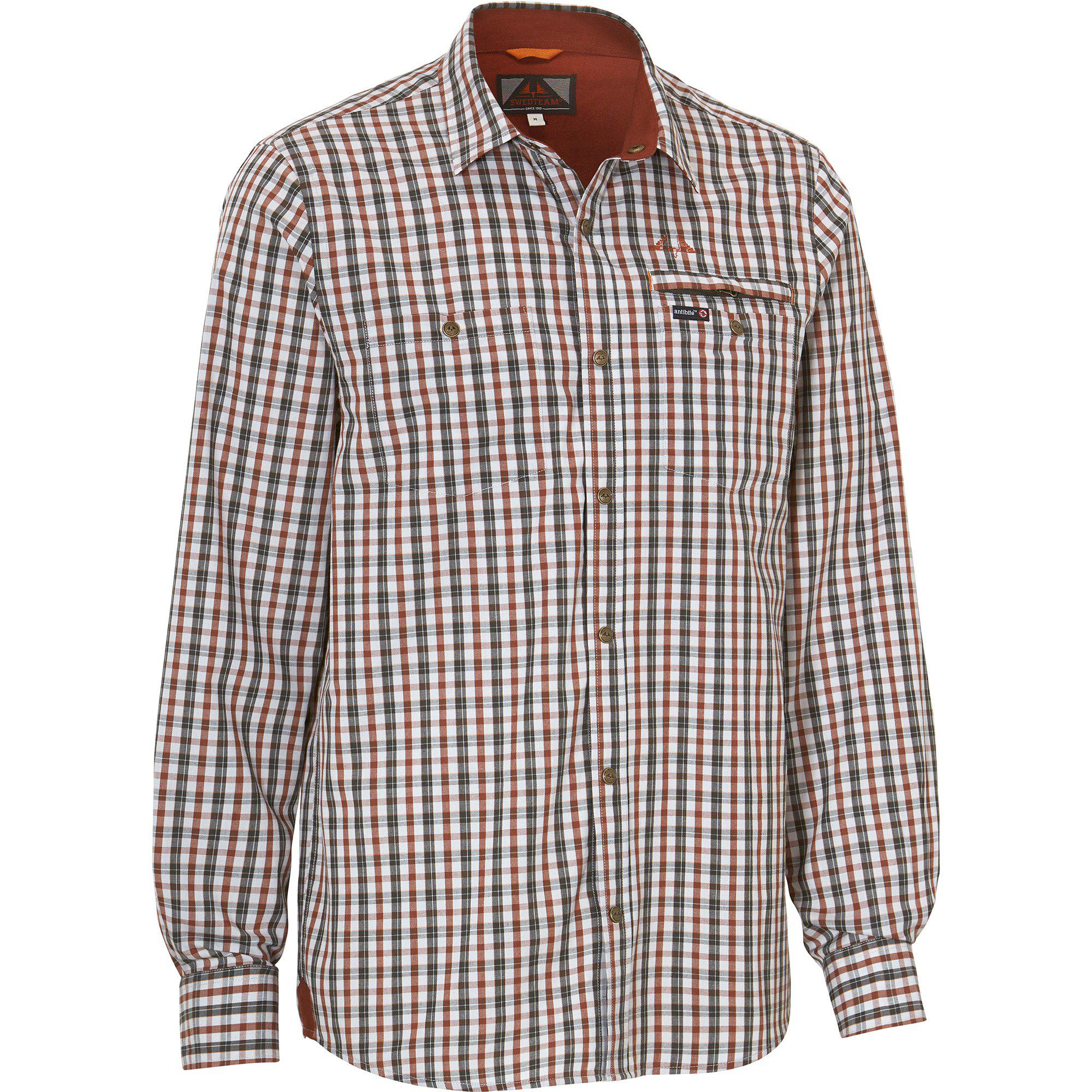 Swedteam Herren Hemd Lynx Antibite Dark Orange 2XL