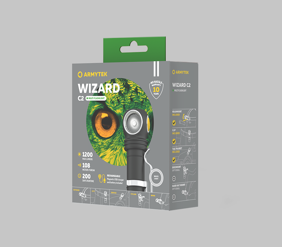 Armytek Wizard C2 Magnet USB White