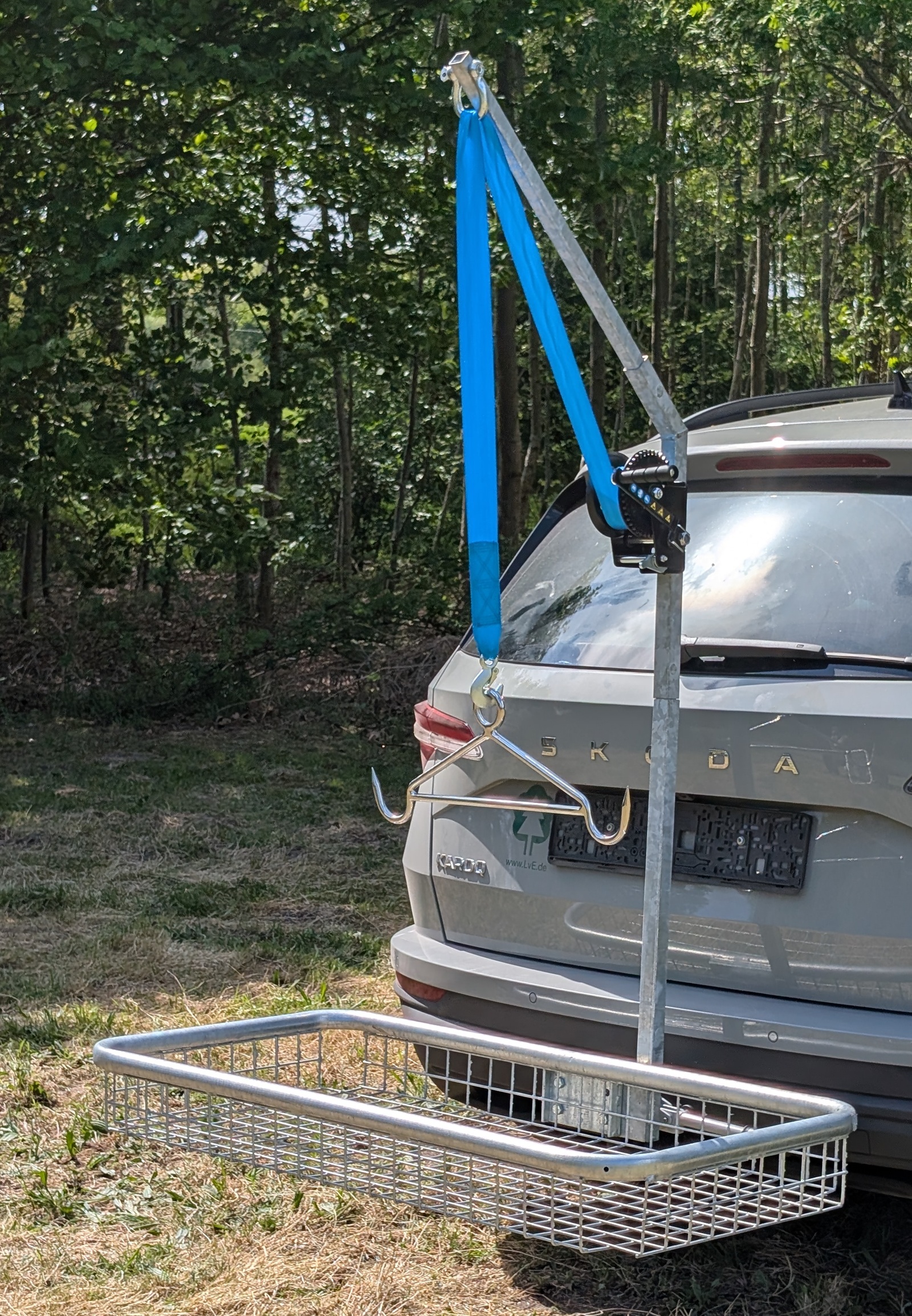 Streckenknecht Max Komplett-Set – großer Wildträger mit Aufbrechhilfe -Überläufer-