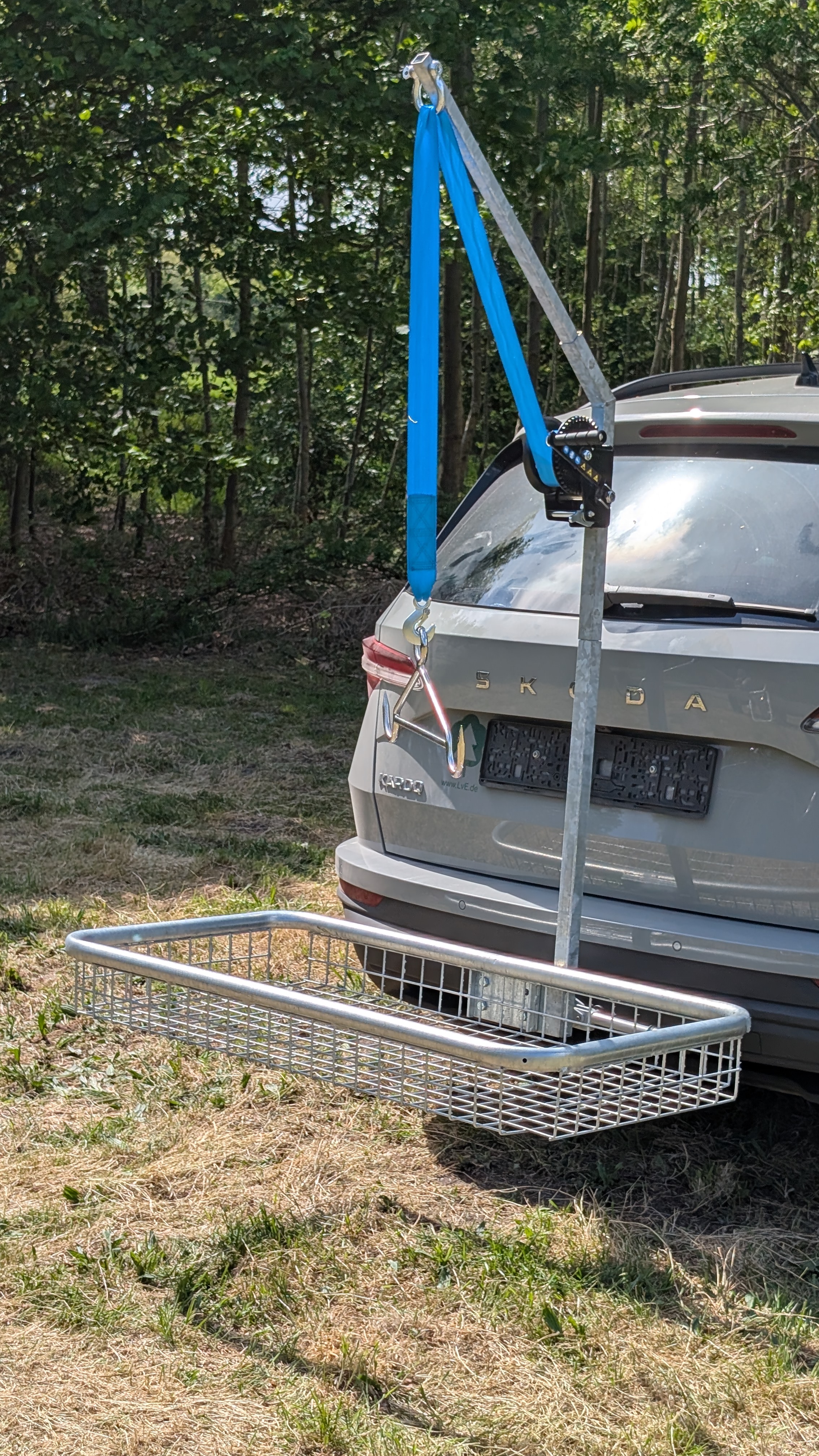 Streckenknecht Max Komplett-Set – großer Wildträger mit Aufbrechhilfe -Überläufer-