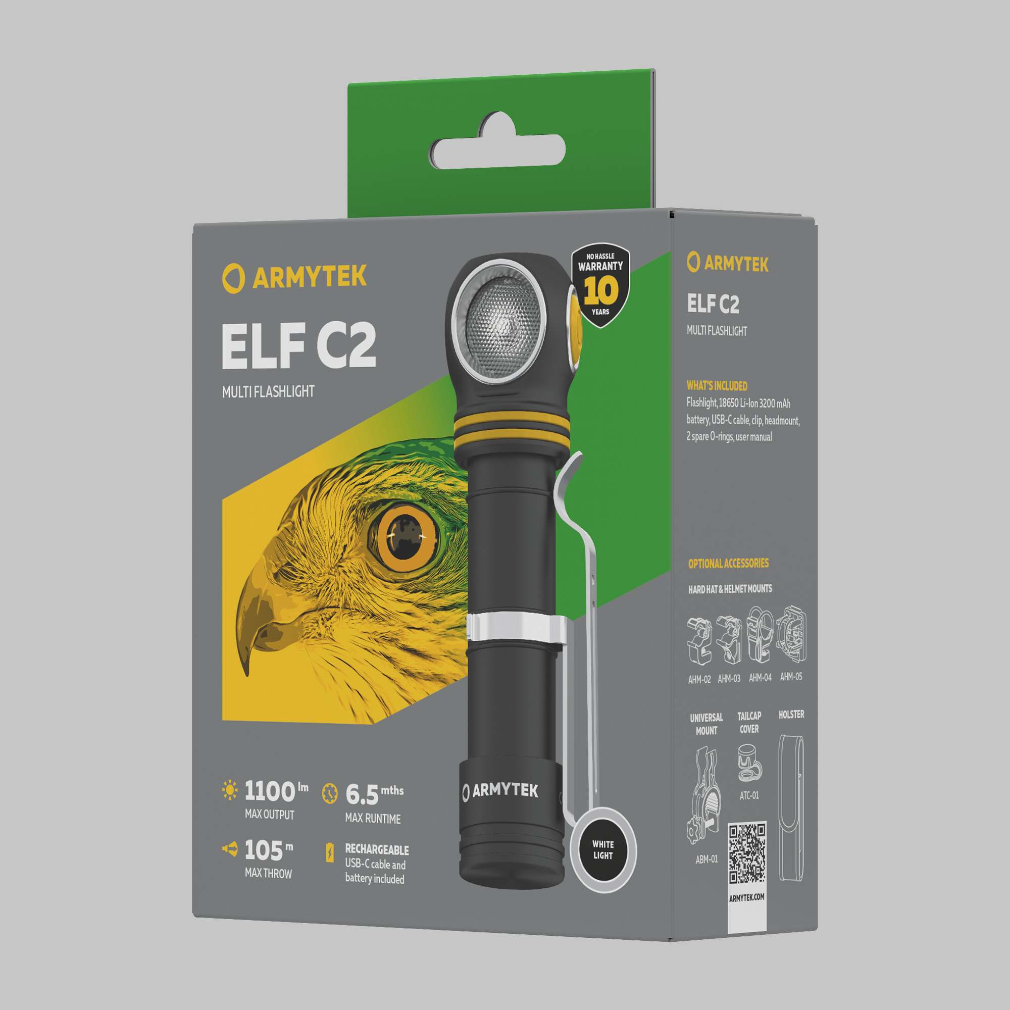 Armytek Elf C2 USB-C  White