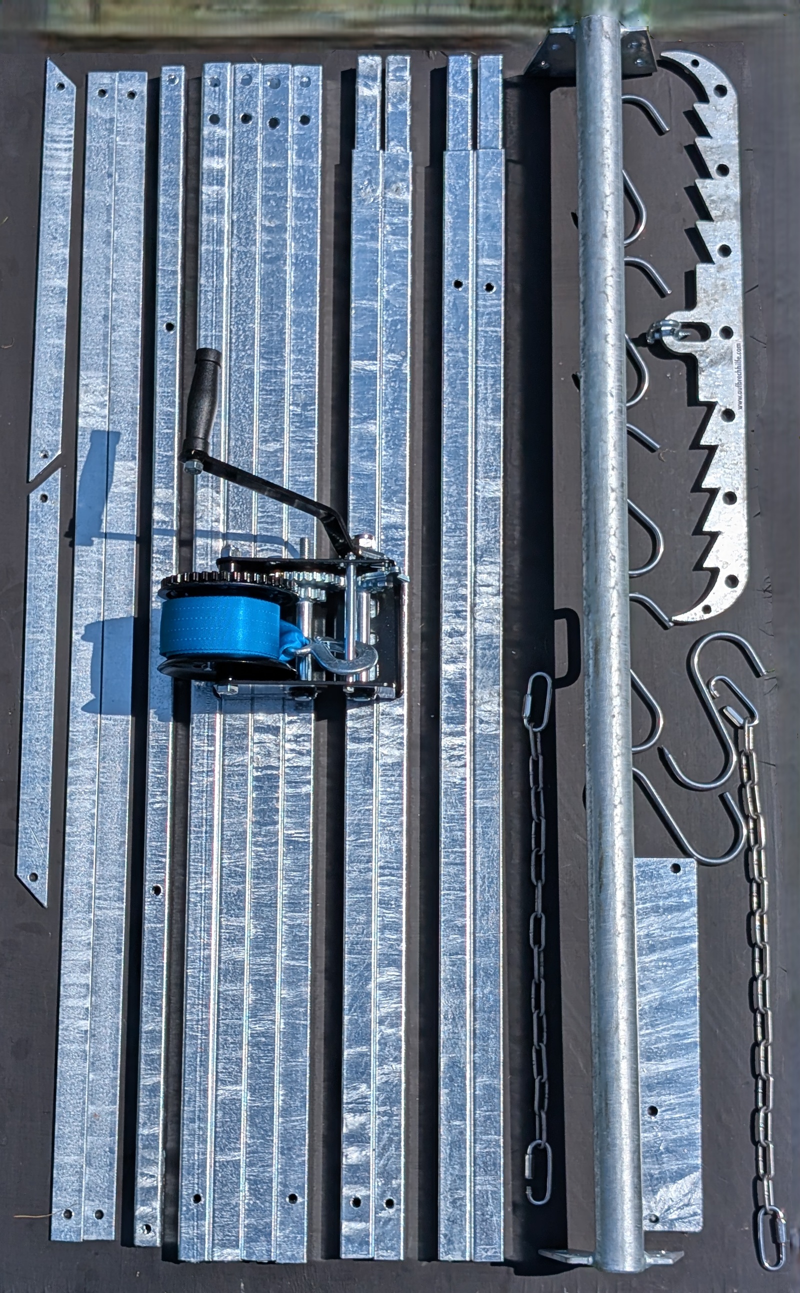 Zerlegte Aufbrechhilfe