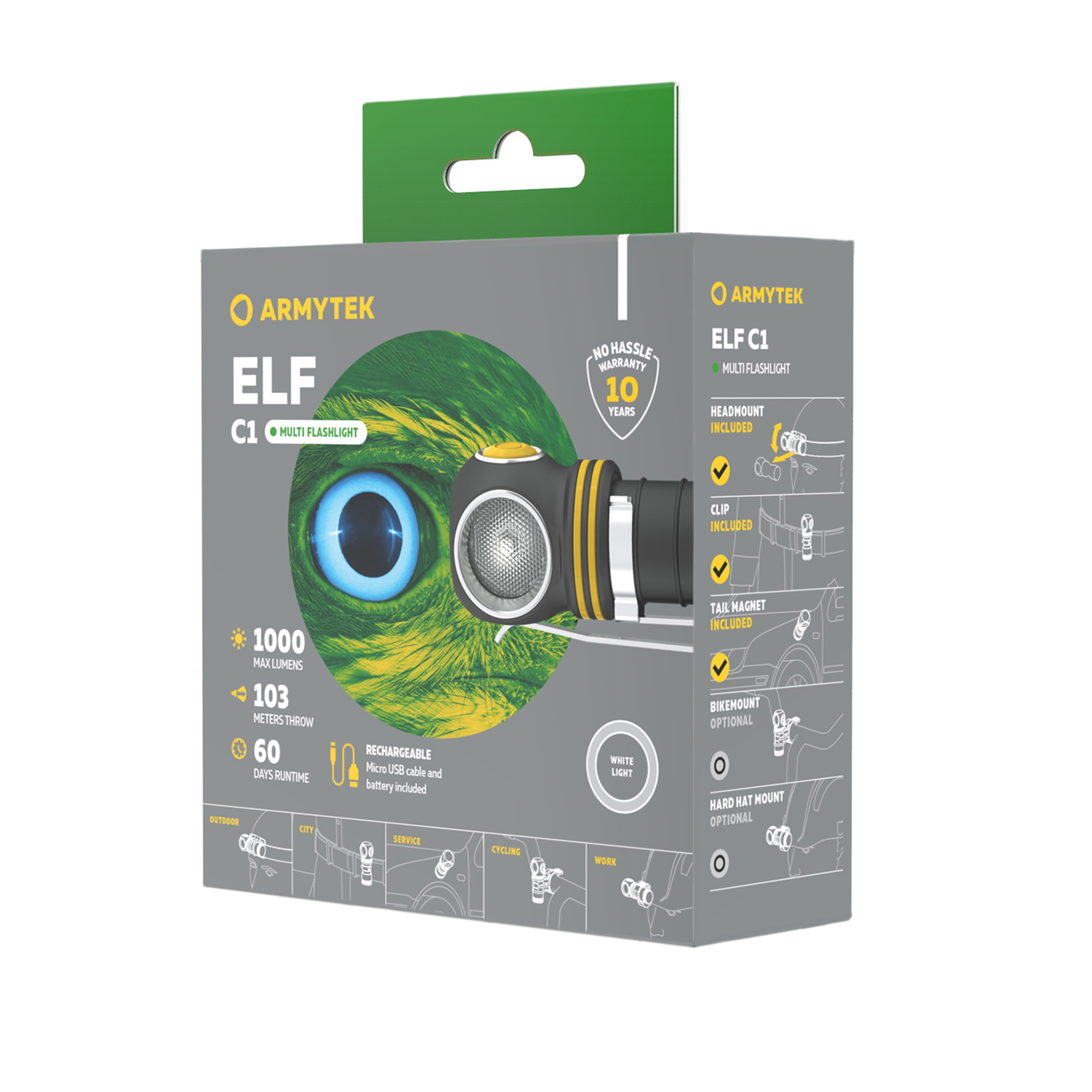 Armytek Elf C1 Micro USB White