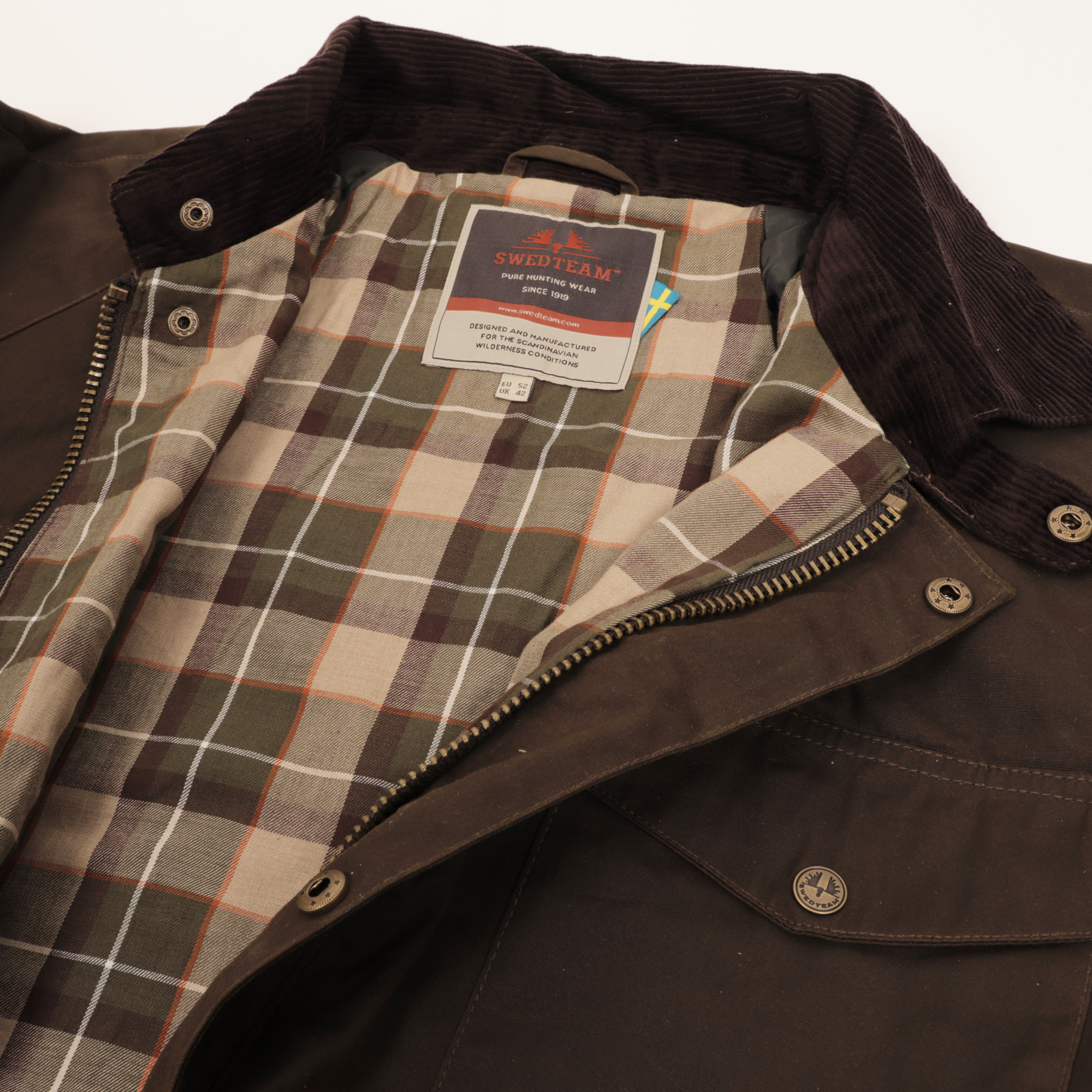 Swedteam Damen Jagdjacke 1919 Waxed  Hunting Green 34